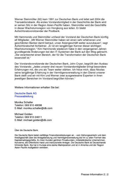 Deutsche Bank: Neue Vorstände, Seite 2/2, komplettes Dokument unter http://boerse-social.com/static/uploads/file_1522_deutsche_bank_neue_vorstande.pdf (28.07.2016) 