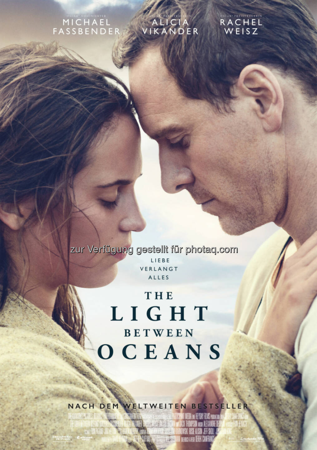 „The Light Between Oceans“, Hauptplakat: Weltpremiere im Wettbewerb von Venedig : Fotocredit ©2016 Constantin Film Verleih GmbH