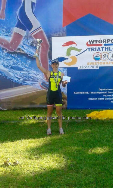 Martina Kaltenreiner beim Triathlon Świętokrzyski in Polen (29.07.2016) 