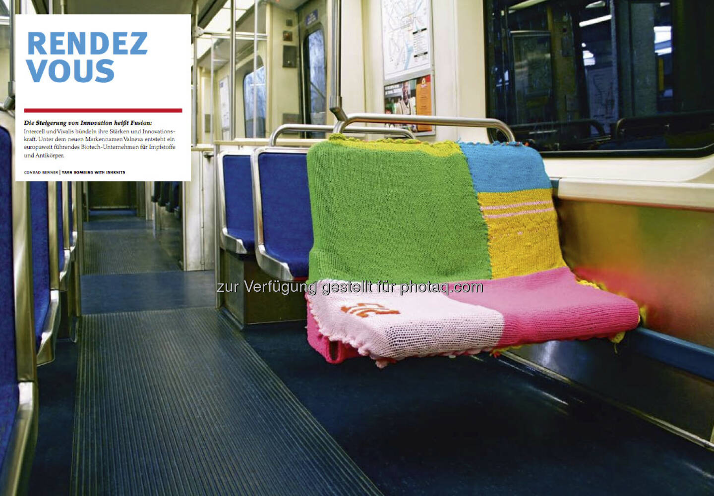 Die U-Bahn-Sitze aus dem Intercell-Geschäftsbericht 2012 (c) Intercell