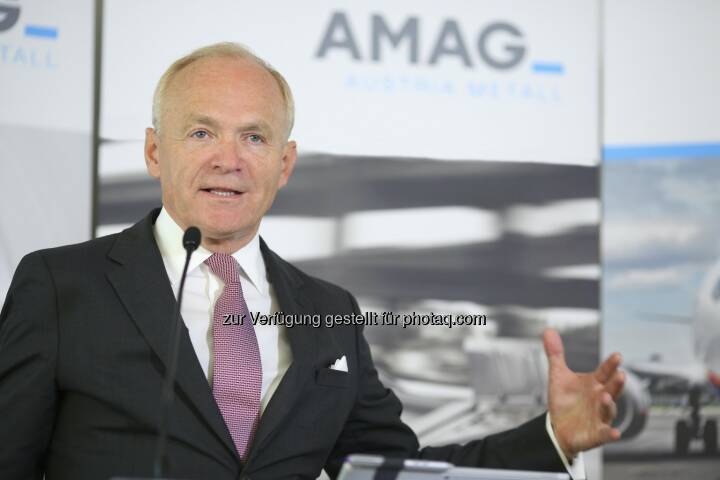 Helmut Wieser, Vorstandsvorsitzender der AMAG Austria Metall AG : AMAG Austria Metall AG im 1. Halbjahr 2016 : Rekordabsatz und deutliche Ergebnissteigerung : Fotocredit: AMAG Austria Metall AG/APA-Fotoservice/Schedl
