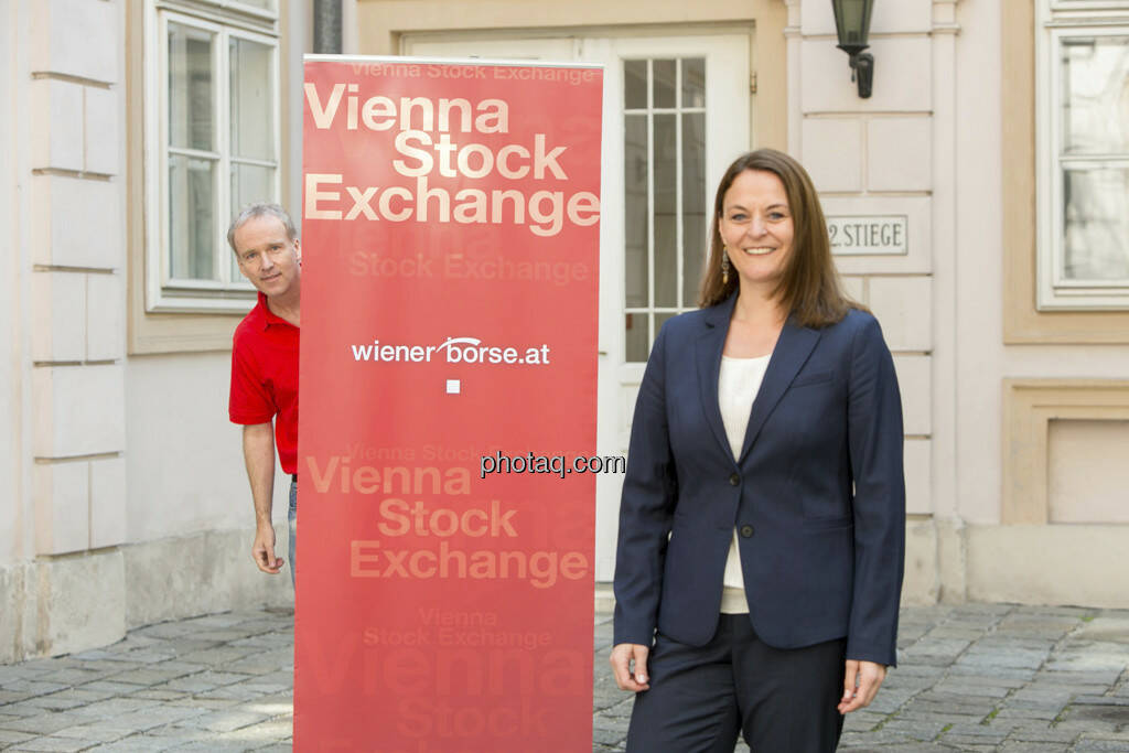 Christian Drastil, Anita Schatz (Wiener Börse), © finanzmarktfoto/Martina Draper (23.04.2013) 