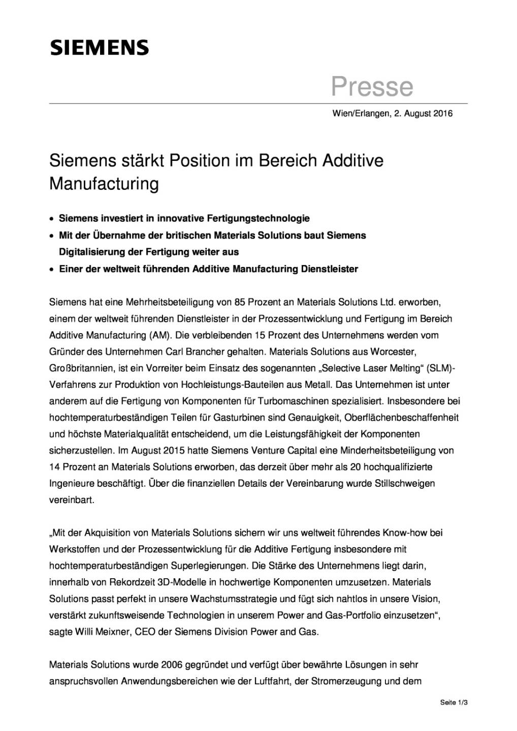 Siemens stärkt Position im Bereich Additive Manufacturing, Seite 1/3, komplettes Dokument unter http://boerse-social.com/static/uploads/file_1555_siemens_starkt_position_im_bereich_additive_manufacturing.pdf