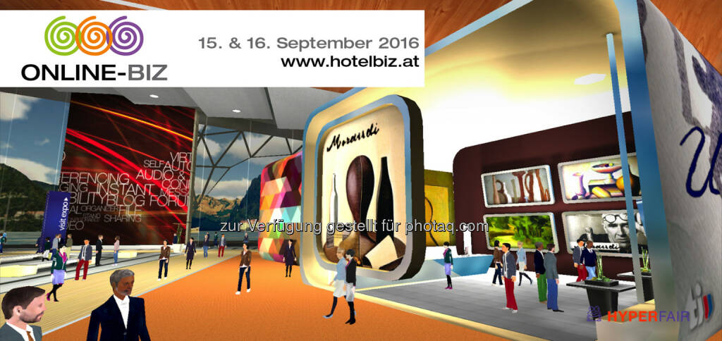 Die „Online-BIZ“ am 15. & 16. September ist die erste virtuelle Messe zur Planung von Geschäftsreisen, Seminaren, Incentives und Events : Fotocredit: n.b.s hotels & locations | hyperfair, Inc. (10.08.2016) 