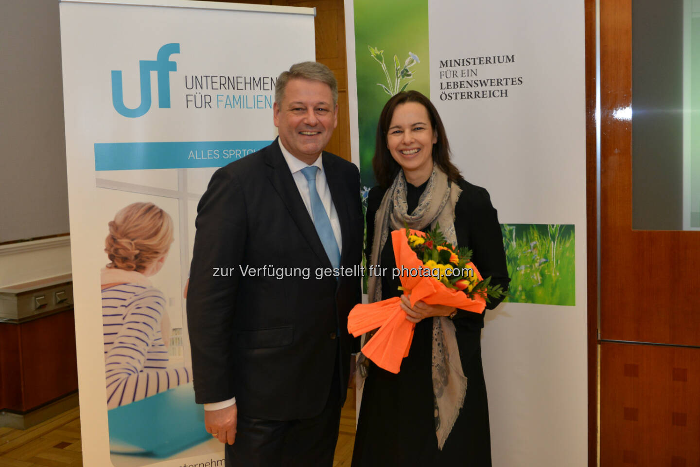 Andrä Rupprechter (Umweltminister), Sophie Karmasin (Jugendministerin) : „Jugendliche gestalten die Welt von morgen“ : Aufruf zur Nachhaltigkeit am Internationalen Tag der Jugend - Freitag, 12.Augst : Fotocredit: bmfj/Fux