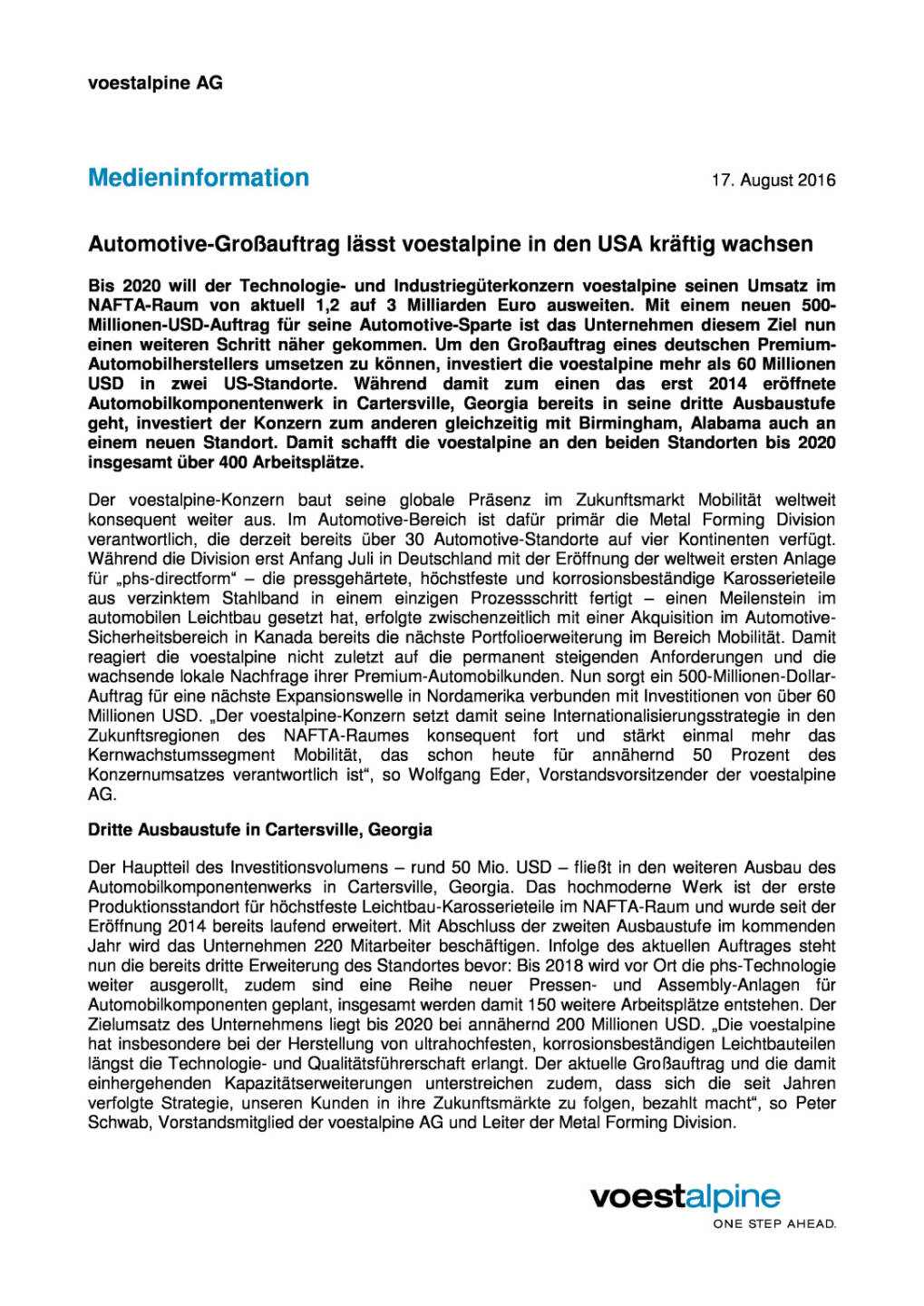  voestalpine: Automotive-Großauftrag, Seite 1/2, komplettes Dokument unter http://boerse-social.com/static/uploads/file_1624__voestalpine_automotive-grossauftrag.pdf