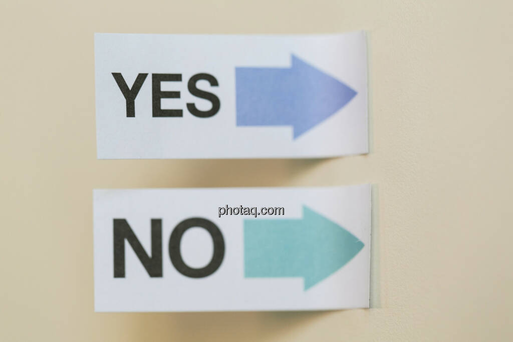 Yes No, Ja Nein, © finanzmarktfoto/Martina Draper (24.04.2013) 