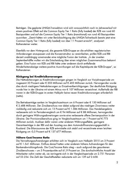 1. Halbjahr 2016 RZB, Seite 2/4, komplettes Dokument unter http://boerse-social.com/static/uploads/file_1677_1_halbjahr_2016_rzb.pdf (26.08.2016) 