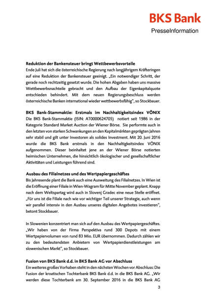 BKS Bank: Halbjahresergebnis, Seite 3/4, komplettes Dokument unter http://boerse-social.com/static/uploads/file_1680_bks_bank_halbjahresergebnis.pdf (26.08.2016) 