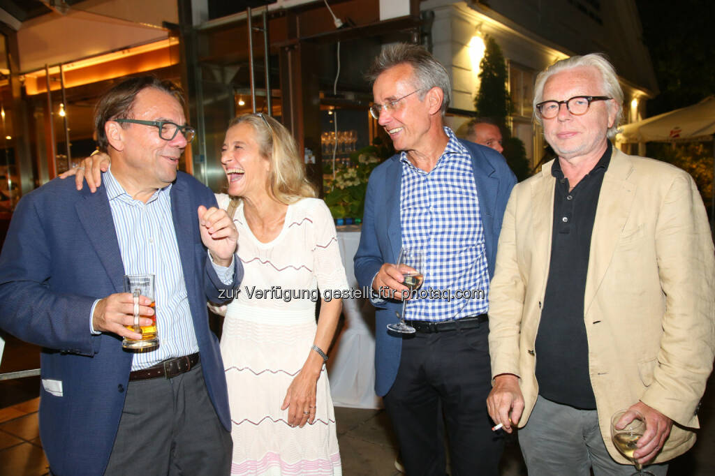 Karl Krammer (Krammer Consultants Politics & Media GmbH), Kathrin Zechner (ORF), Robert Wiesner (ORF), Joachim Riedl (Die Zeit), © APA-Fotoservice/Ludwig Schedl (30.08.2016) 