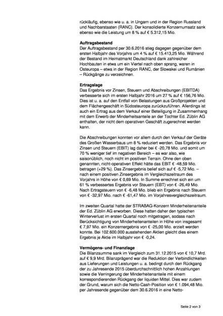 Strabag SE mit besseren Ergebnissen im Halbjahr, Seite 2/3, komplettes Dokument unter http://boerse-social.com/static/uploads/file_1691_strabag_se_mit_besseren_ergebnissen_im_halbjahr.pdf (31.08.2016) 
