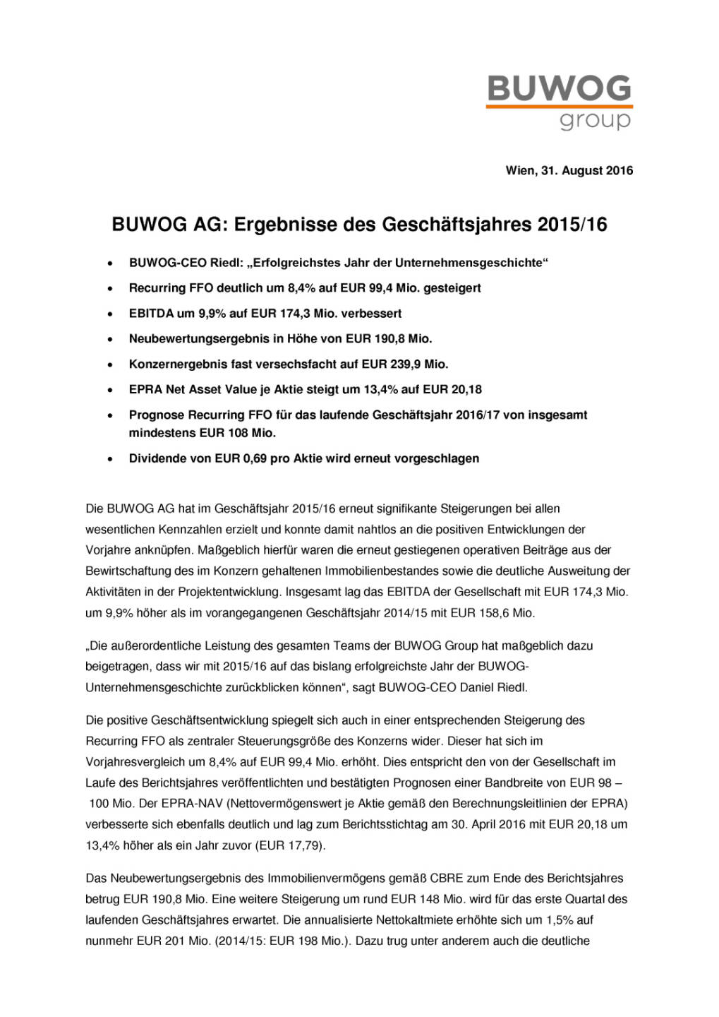 Buwog AG: Ergebnisse des Geschäftsjahres 2015/16 , Seite 1/4, komplettes Dokument unter http://boerse-social.com/static/uploads/file_1693_buwog_ag_ergebnisse_des_geschaftsjahres_201516.pdf