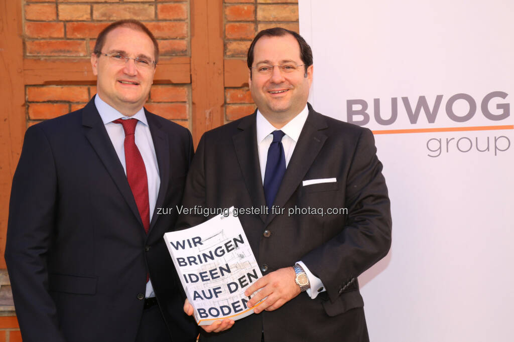 Andreas Segal (stv. CEO, CFO), Daniel Riedl (CEO), © Buwog AG/APA-Fotoservice/Schedl (31.08.2016) 