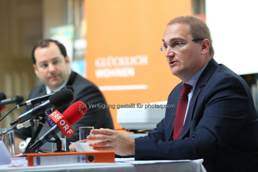 Daniel Riedl (CEO), Andreas Segal (stv. CEO, CFO), © Buwog AG/APA-Fotoservice/Schedl (31.08.2016) 