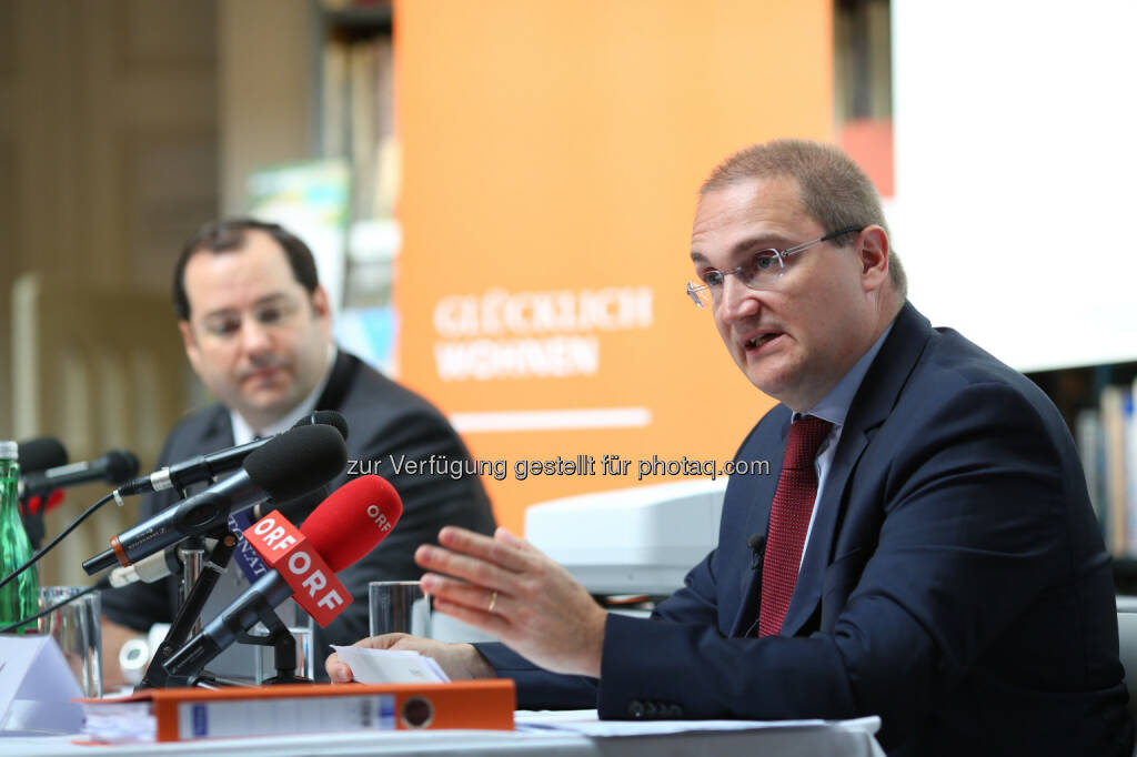 Daniel Riedl (CEO), Andreas Segal (stv. CEO, CFO), © Buwog AG/APA-Fotoservice/Schedl (31.08.2016) 