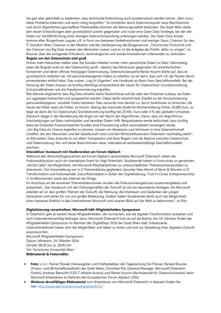 Microsoft Arbeitskreis Forum Alpbach, Seite 2/3, komplettes Dokument unter http://boerse-social.com/static/uploads/file_1724_microsoft_arbeitskreis_forum_alpbach.pdf (05.09.2016) 