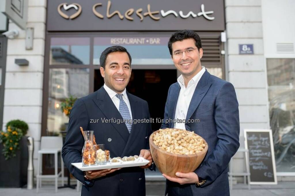 Asim Hasanov und Faradj Akhverdiev (Gastronomen von Chestnut) : Eröffnung Restaurant & Bar „Chestnut“ am Neuen Markt : Fotocredit: Culinarius/APA-Fotoservice/Hörmandinger, © Aussender (07.09.2016) 