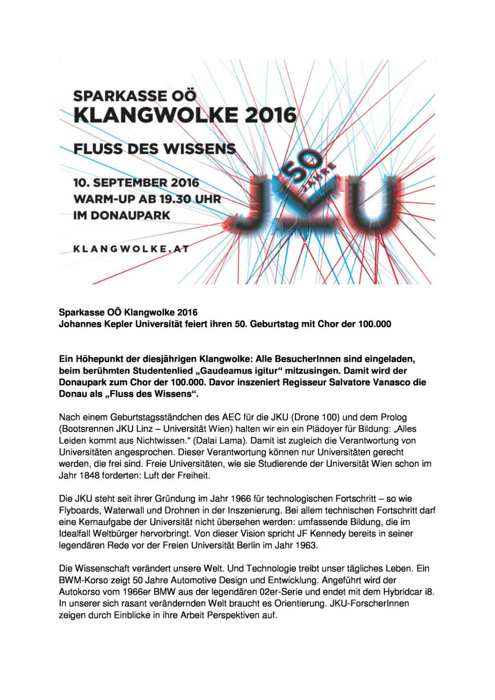 Sparkasse OÖ: Klangwolke 2016, Seite 1/2, komplettes Dokument unter http://boerse-social.com/static/uploads/file_1756_sparkasse_oo_klangwolke_2016.pdf