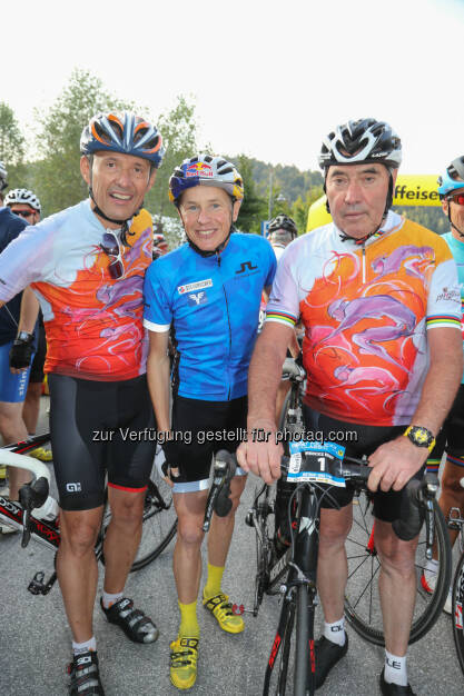 Leo Bauernberger (Geschäftsführer SalzburgerLand Tourismus), Andi Goldberger, Eddy Merckx, © SalzburgerLand Tourismus (13.09.2016) 