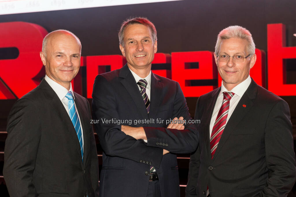 Günter Kitzmüller (Vorstand), Dieter Siegel (CEO), Gottfried Brunbauer (Vorstand) , © Eric Krügl (16.09.2016) 