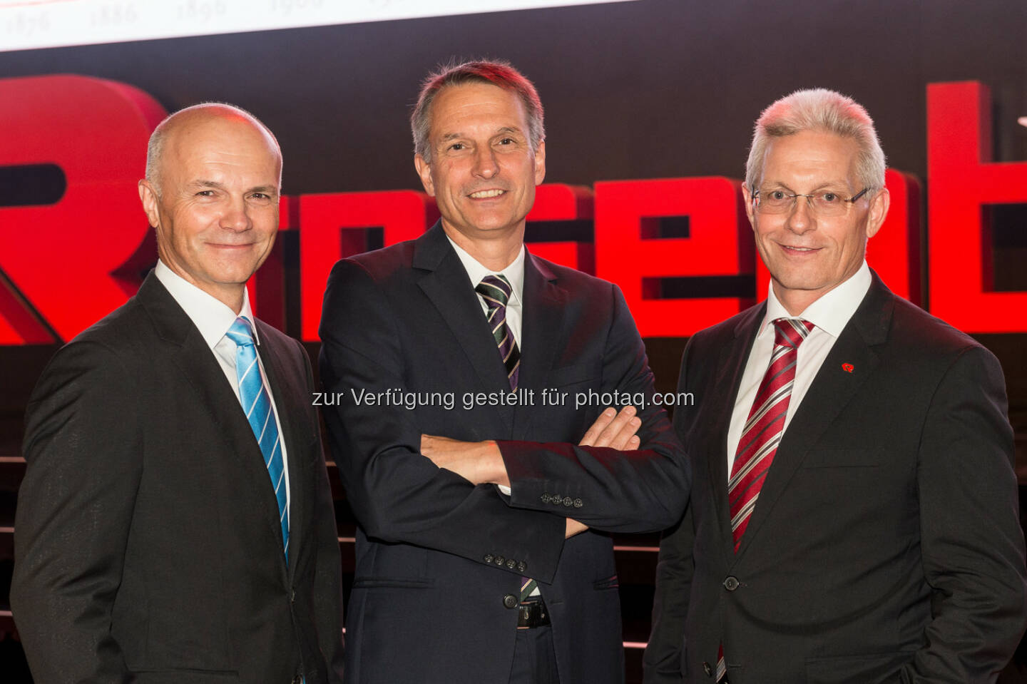 Günter Kitzmüller (Vorstand), Dieter Siegel (CEO), Gottfried Brunbauer (Vorstand) 