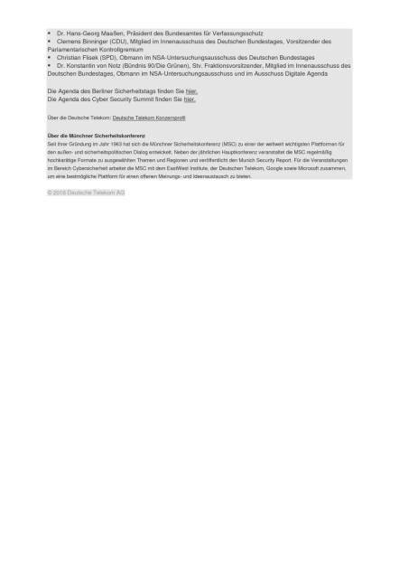 Deutsche Telekom: Erster Cyber-Gipfel auf zwei Kontinenten, Seite 2/2, komplettes Dokument unter http://boerse-social.com/static/uploads/file_1783_deutsche_telekom_erster_cyber-gipfel_auf_zwei_kontinenten.pdf (16.09.2016) 