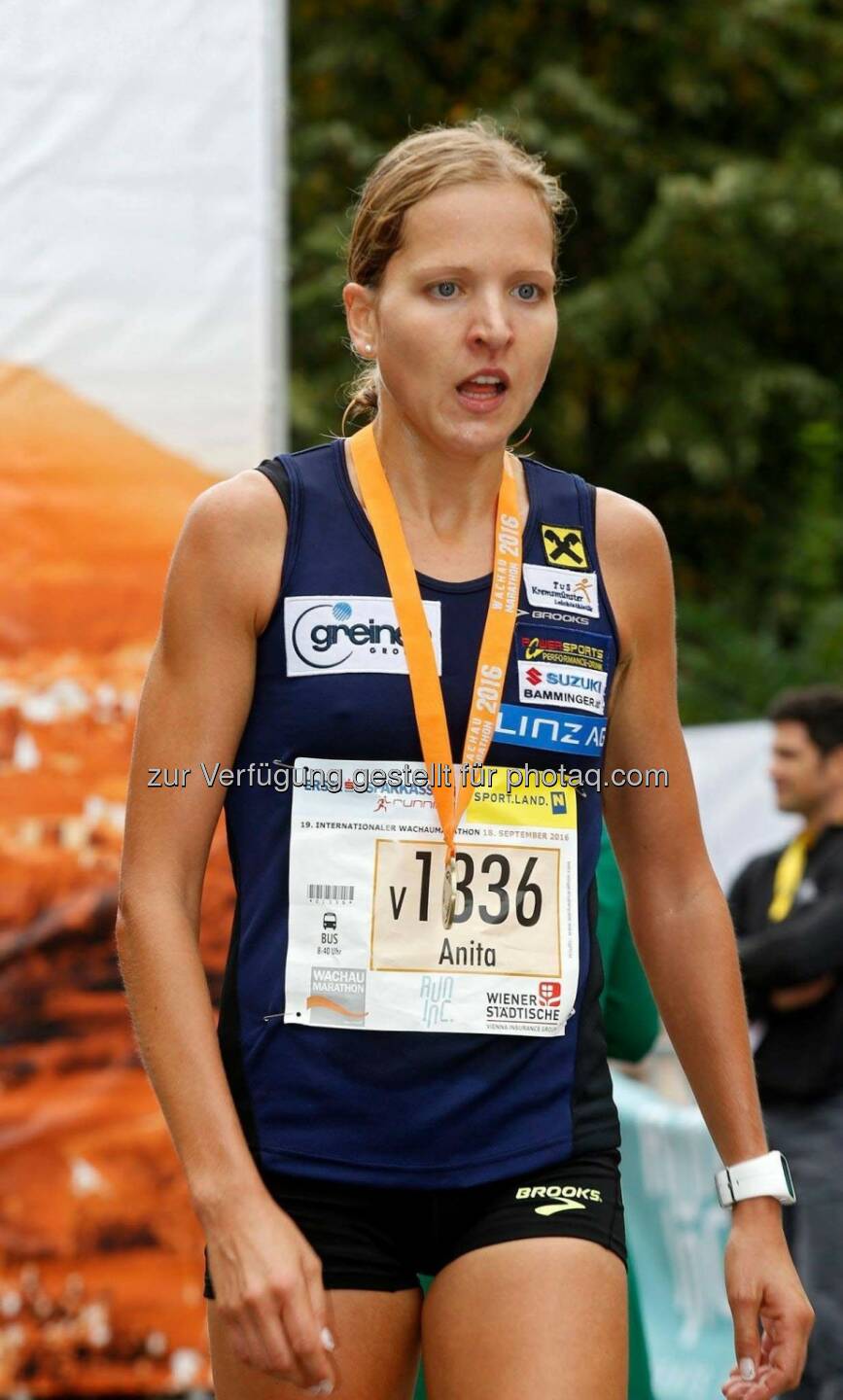 Anita Baierl beim Wachau Marathon (C) Bernhard Noll / Wachau Marathon