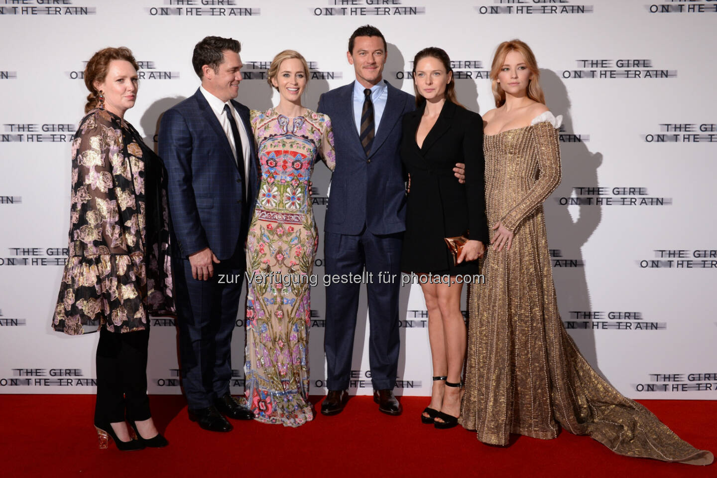 Paula Hawkins (Autorin), Tate Taylor (Regisseur), Emily Blunt, Luke Evans, Rebecca Ferguson, Haley Bennett : „Girl on the Train“ - Weltpremiere in London : Fotocredit: obs/Constantin Film/Joanne Davidson/SilverHub