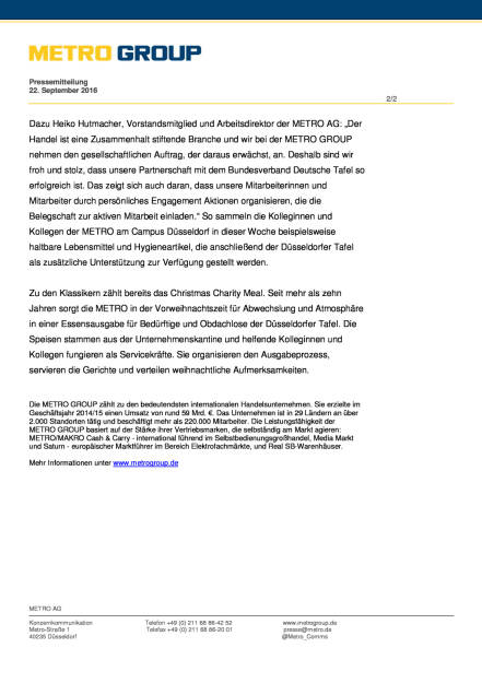 Metro Group: Partnerschaft mit Bundesverband Deutsche Tafel, Seite 2/2, komplettes Dokument unter http://boerse-social.com/static/uploads/file_1819_metro_group_partnerschaft_mit_bundesverband_deutsche_tafel.pdf (22.09.2016) 