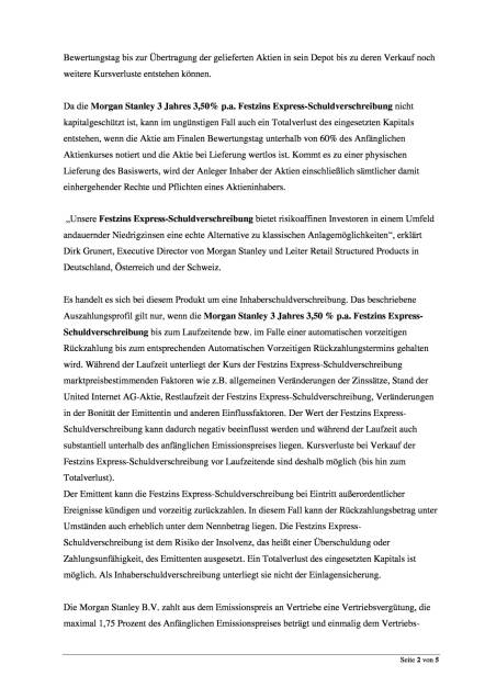 Morgan Stanley 3 Jahres Festzins Express Schuldverschreibung auf die United Internet AG-Aktie, Seite 2/5, komplettes Dokument unter http://boerse-social.com/static/uploads/file_1831_morgan_stanley_3_jahres_festzins_express_schuldverschreibung_auf_die_united_internet_ag-aktie.pdf (26.09.2016) 