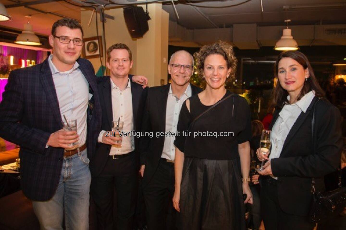 Nick Allgaier (Swiss Airlines), Julian Fischer (Manager Innovation Austrian Airlines), Ulrich Richter (CFM Deutsche Lufthansa). Sabine Hoffmann (ambuzzador), Christina Tiefbrunner (Head of Cabin Crews Austrian Airlines)