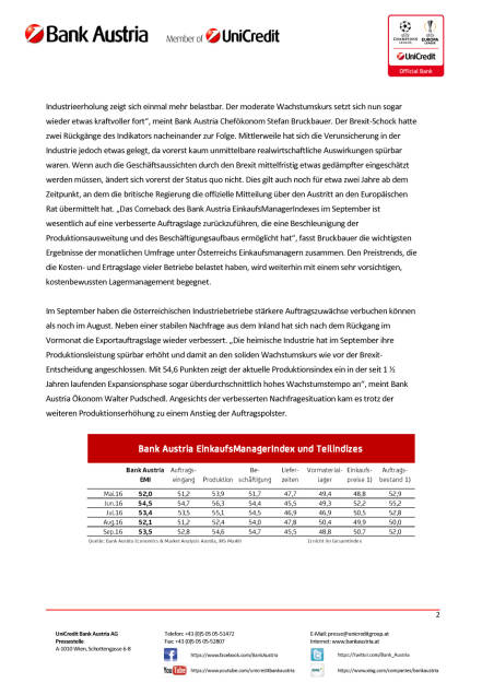 Österreichs Industrie – Auswirkungen der Brexit-Entscheidung erstmal überwunden, Seite 2/4, komplettes Dokument unter http://boerse-social.com/static/uploads/file_1849_osterreichs_industrie_auswirkungen_der_brexit-entscheidung_erstmal_uberwunden.pdf (29.09.2016) 