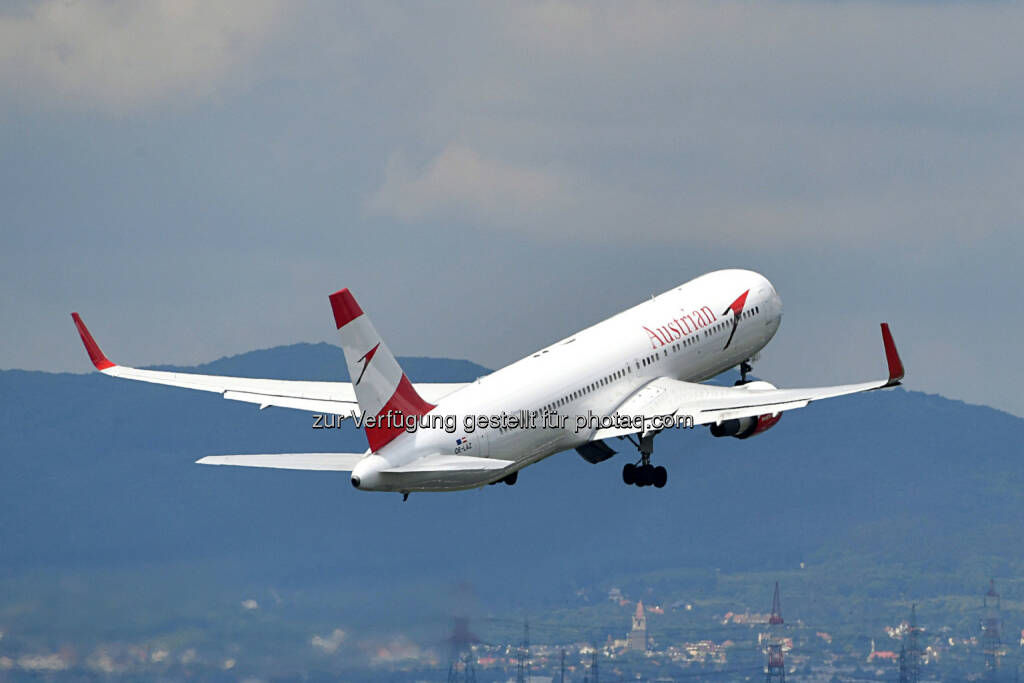 Austria Airlines Boeing 767 : Austrian Airlines investiert in zusätzliche Flugzeuge am Drehkreuz Wien  : Fotocredit © Austrian Airlines/Huber, © Aussendung (29.09.2016) 