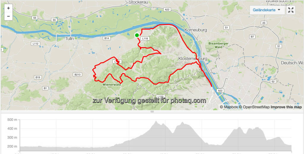 Map mit Höhenprofil (01.10.2016) 