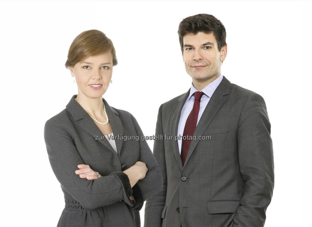 Kinga Hetényi (Managing Partner, Budapest) und Markus Piuk (Partner, Wien) : Schönherr hat die Funke Mediengruppe beim Verkauf von Pannon Lapok Társasága an Mediaworks beraten : Fotocredit: Schönherr, © Aussendung (04.10.2016) 