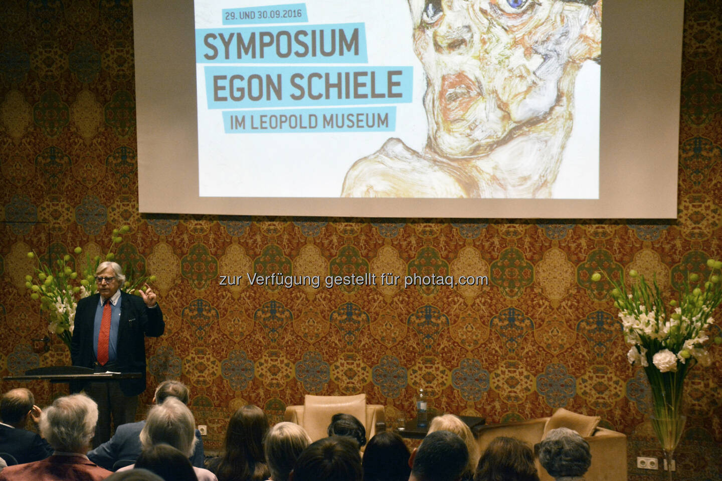 Bazon Brock (Kunsttheoretiker) : Eröffnungsvortrag des Egon Schiele Symposium des Leopold Museum : Fotocredit: Leopold Museum, Wien/Summerauer