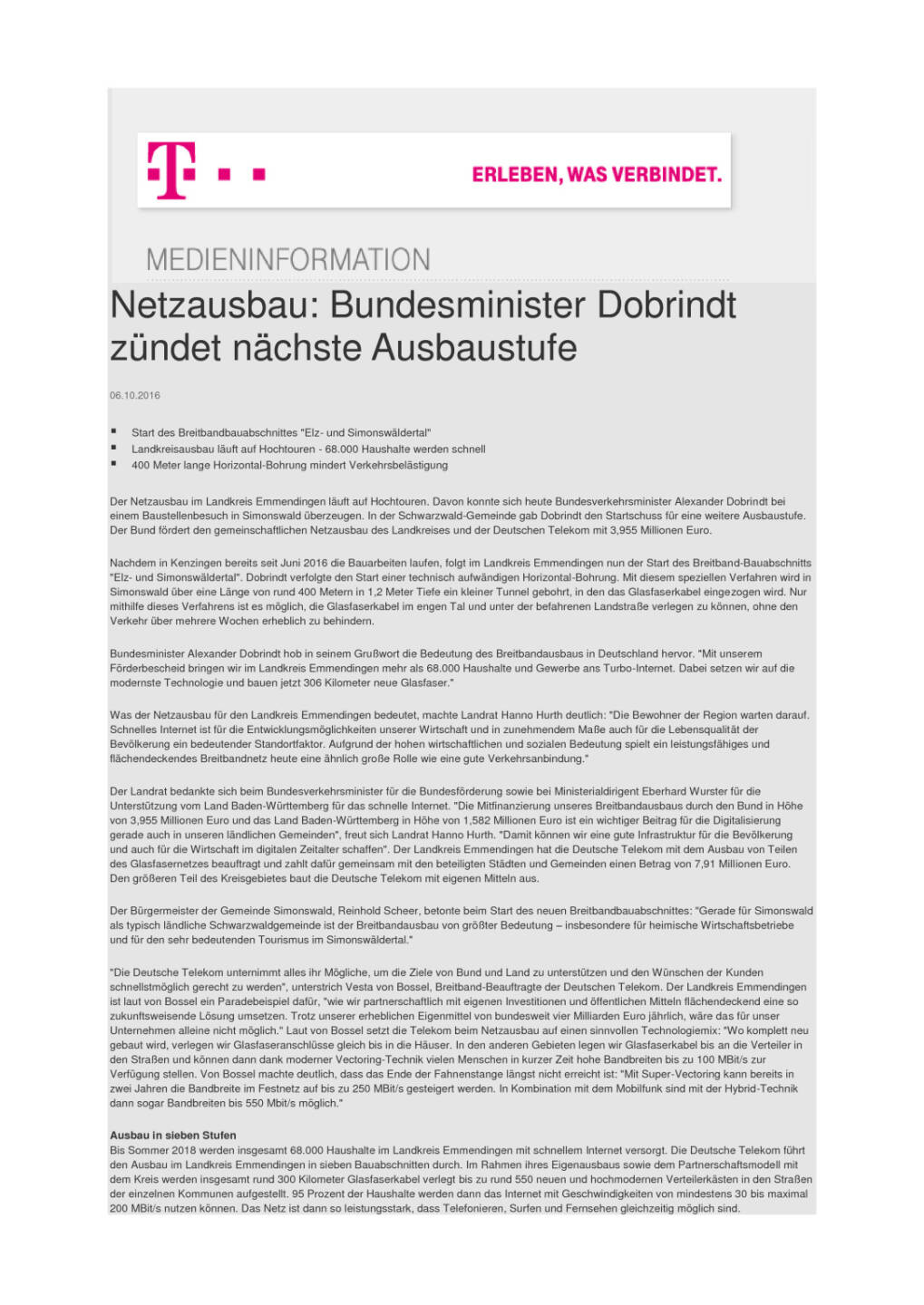 Deutsche Telekom: Nächste Netzausbaustufe, Seite 1/2, komplettes Dokument unter http://boerse-social.com/static/uploads/file_1880_deutsche_telekom_nachste_netzausbaustufe.pdf