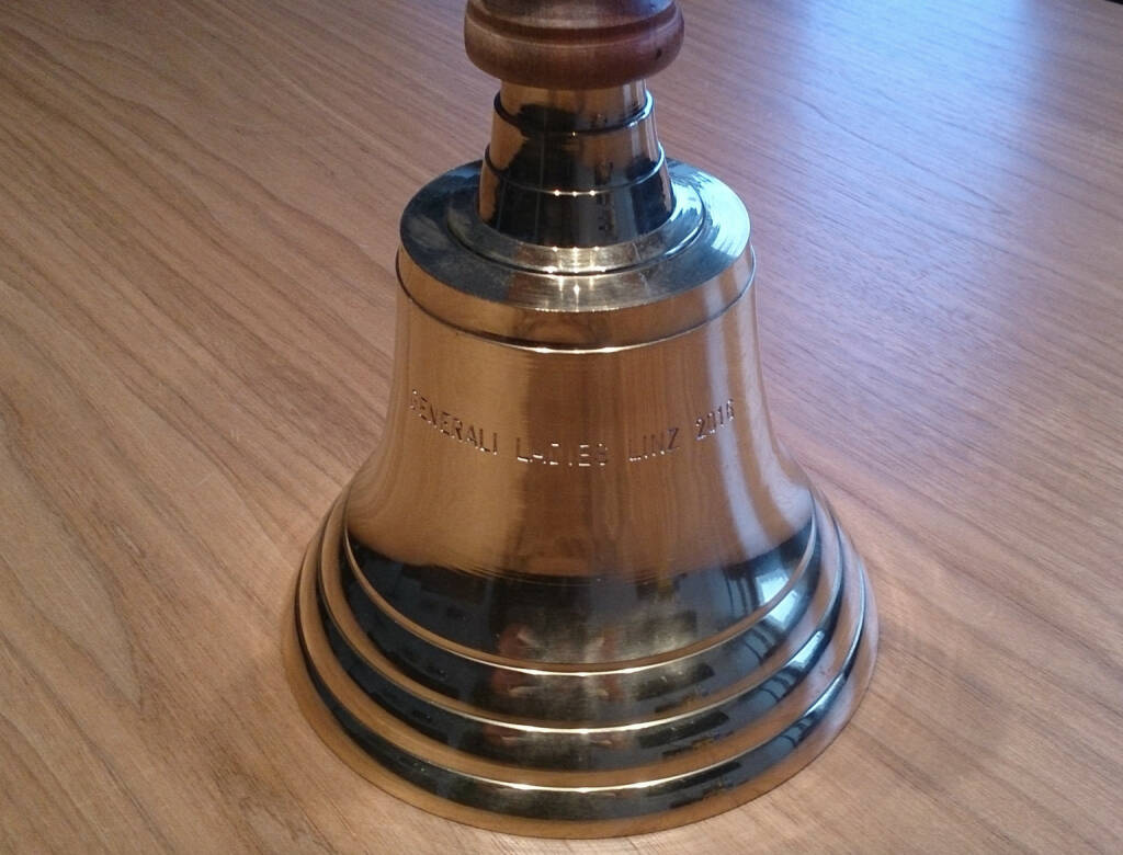 Die Generali Ladies Linz 2016 Spezialglocke für http://www.openingbell.eu  (08.10.2016)