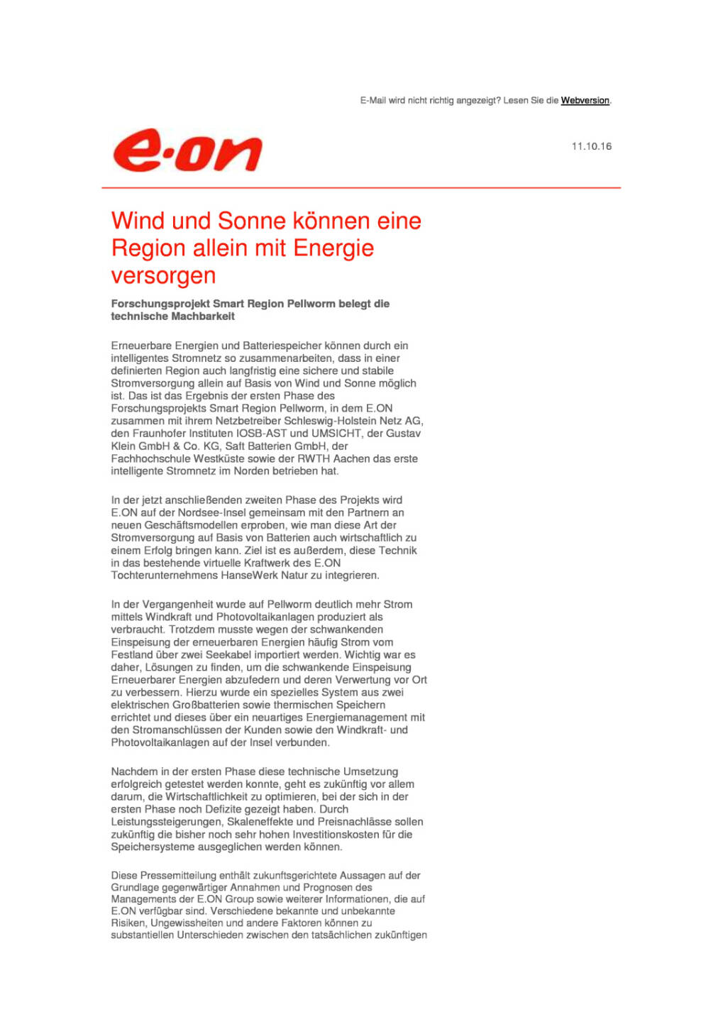 E.ON: Energieversorgung mit Wind und Sonne, Seite 1/2, komplettes Dokument unter http://boerse-social.com/static/uploads/file_1890_eon_energieversorgung_mit_wind_und_sonne.pdf