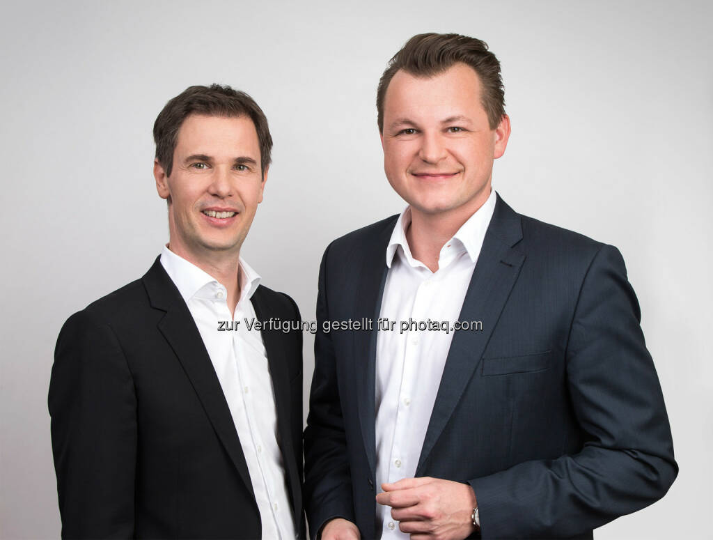 Stefan Lassnig und Georg Doppelhofer (RMA Vorstände) : Die Regionalmedien Austria (RMA) nehmen am österreichischen Zeitungsmarkt auch weiterhin klar die Spitzenposition im Reichweiten-Ranking ein : Fotocredit: RMA/Kolarik, © Aussender (13.10.2016) 