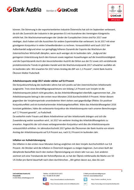 Bank Austria: Konjunkturindikator, Seite 3/6, komplettes Dokument unter http://boerse-social.com/static/uploads/file_1900_bank_austria_konjunkturindikator.pdf (14.10.2016) 