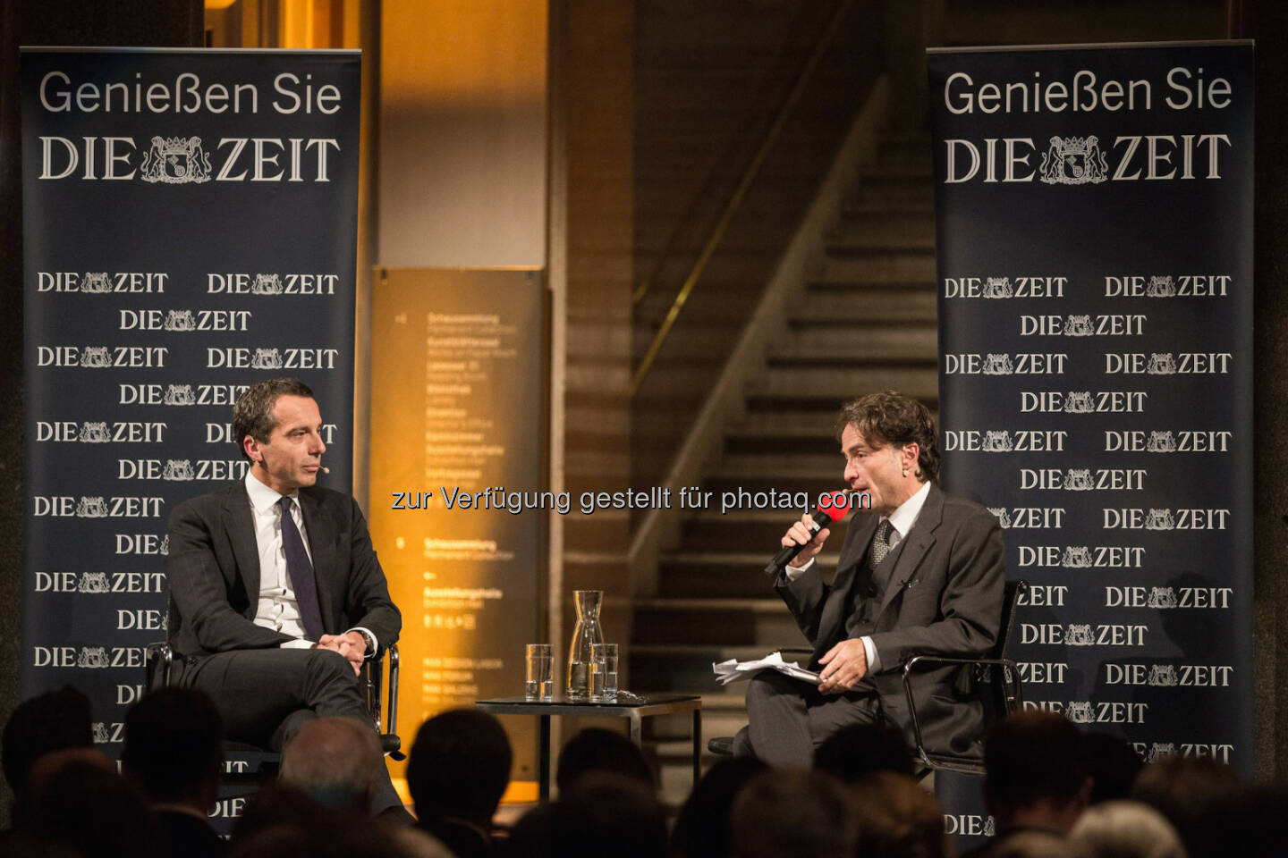 Christian Kern (Bundeskanzler), Giovanni di Lorenzo (ZEIT-Chefredakteur) : Christian Kern warnt vor den Folgen populistischer Wahlerfolge in Europa : Fotocredit: Felipe Kolm / DIE ZEIT