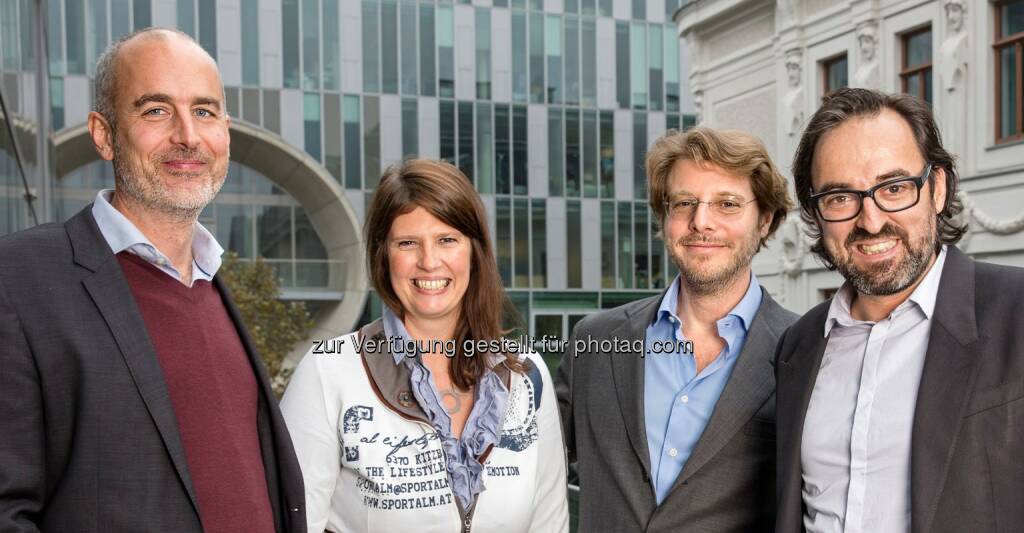 Matthias Stöcher, Dagmar Bachrich, Alexander Mitteräcker, Berny Sagmeister : Die Standard Medien AG fokussiert auf Innovation sowie Produktentwicklung und bestellt eine zentrale Bereichsleitung Sales : Fotocredit: Der Standard, © Aussender (18.10.2016) 