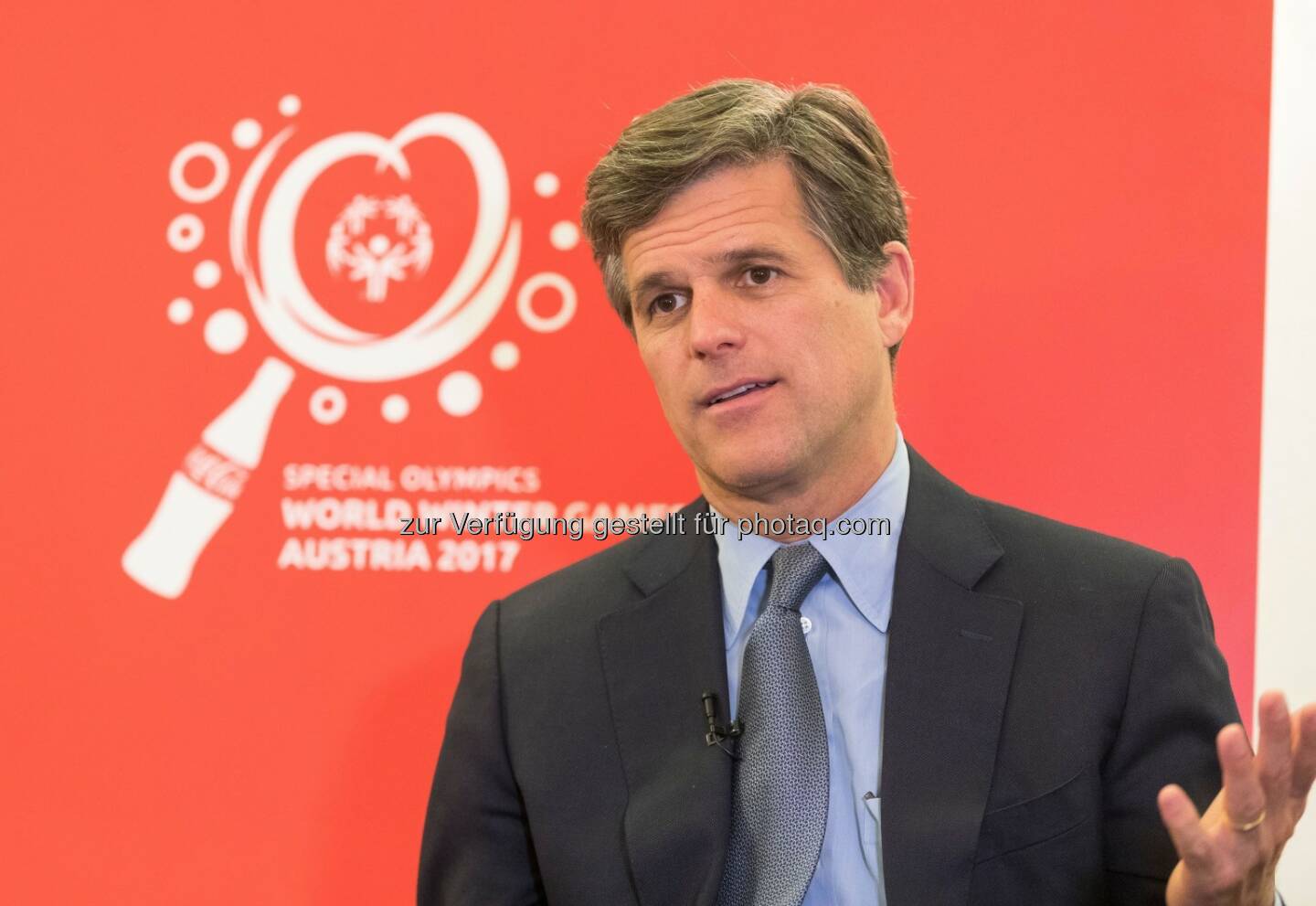 Timothy Shriver (Weltpräsident der Special Olympics) : Fotocredit: Coca-Cola/Martin Steiger