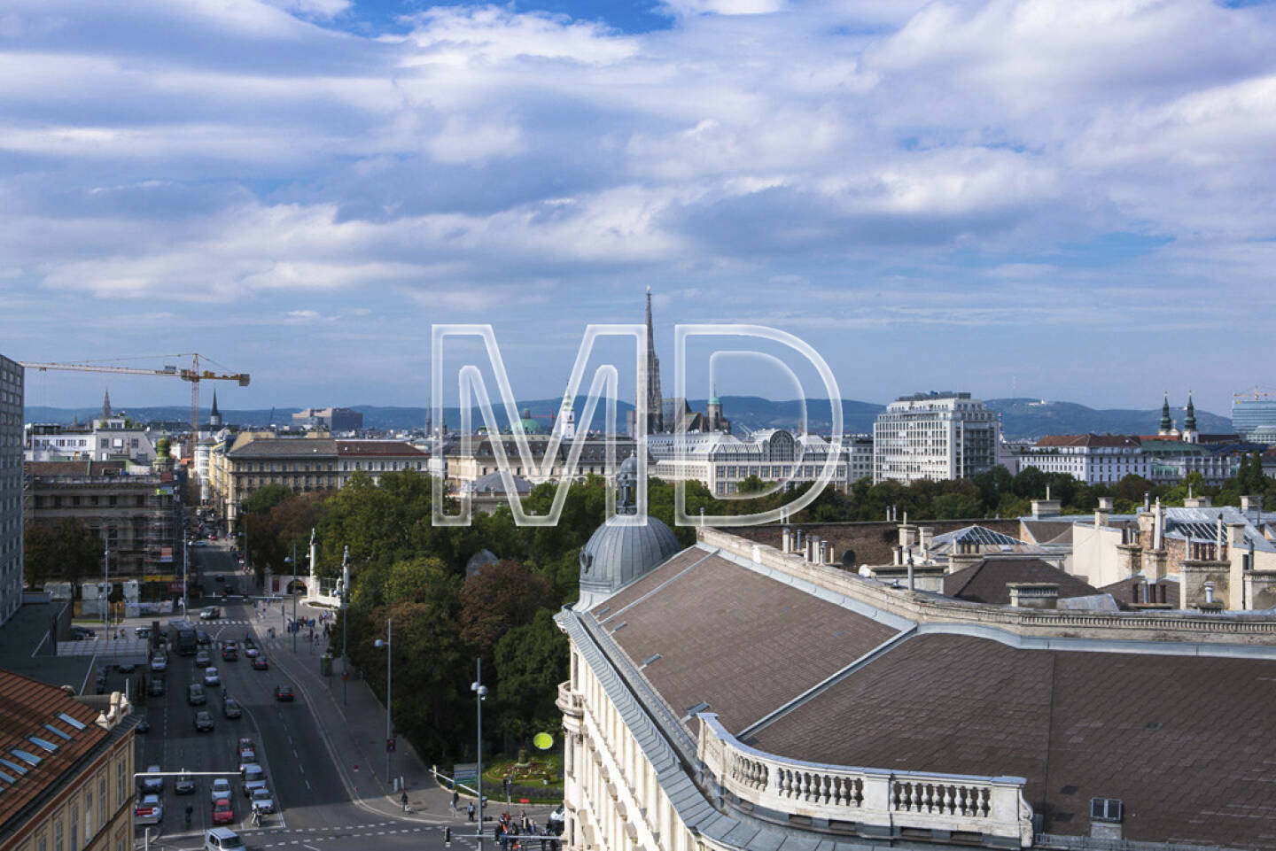 Dachlandschaft, Stephansdom, Wien