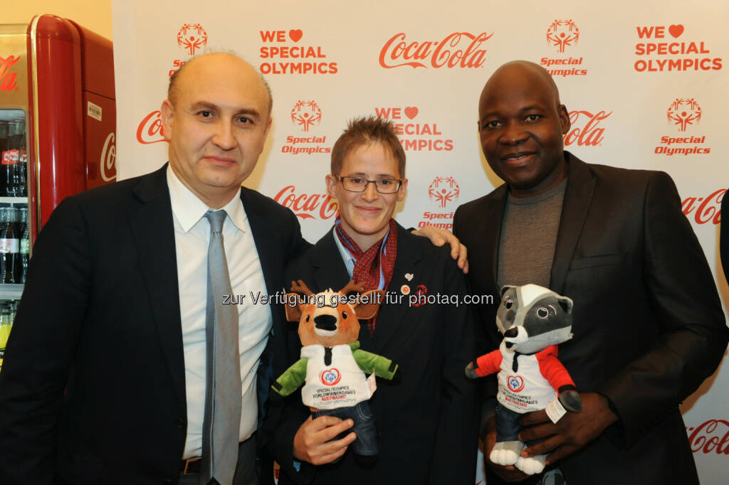 Ali Rahimi, Johanna Pramstaller, George Alaba, © Coca-Cola/andibruckner.com (18.10.2016) 