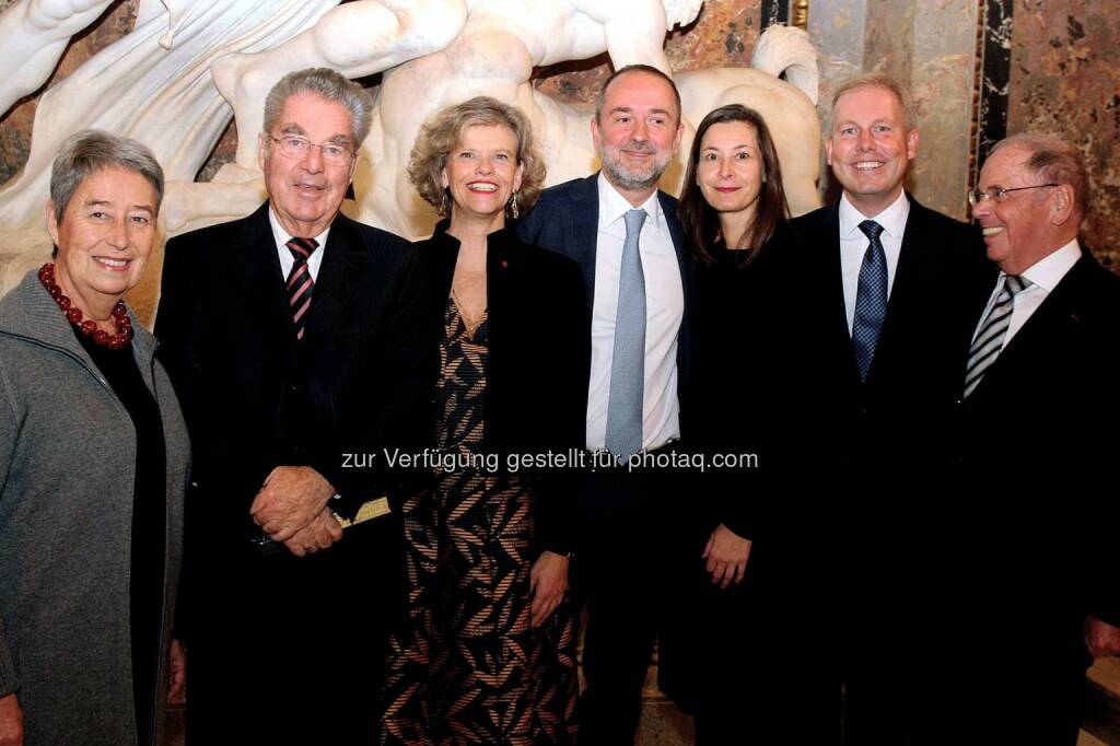 Margit Fischer, Heinz Fischer, Sabine Haag, Thomas Drozda, Isabella Drozda, Paul Frey, Theo Öhlinger : 125 Jahre Kunsthistorisches Museum : Fotocredit: Kunsthistorisches Museum/APA-Fotoservice/Hautzinger, © Aussendung (18.10.2016) 