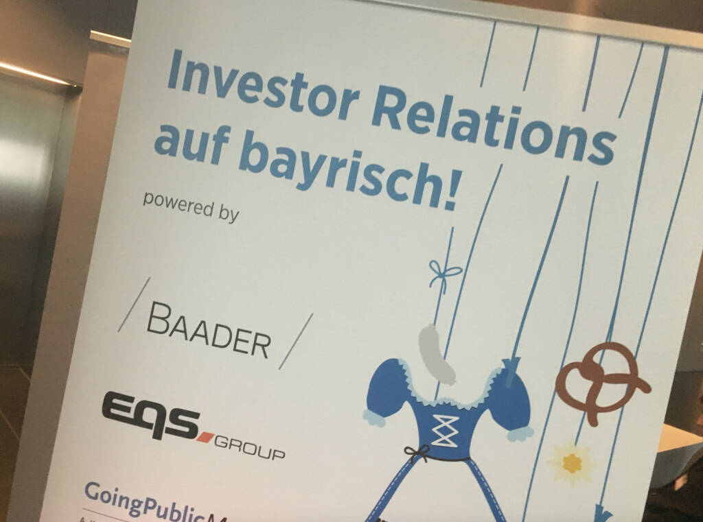 Investor Relations auf bayrisch Baader, © diverse photaq (19.10.2016) 
