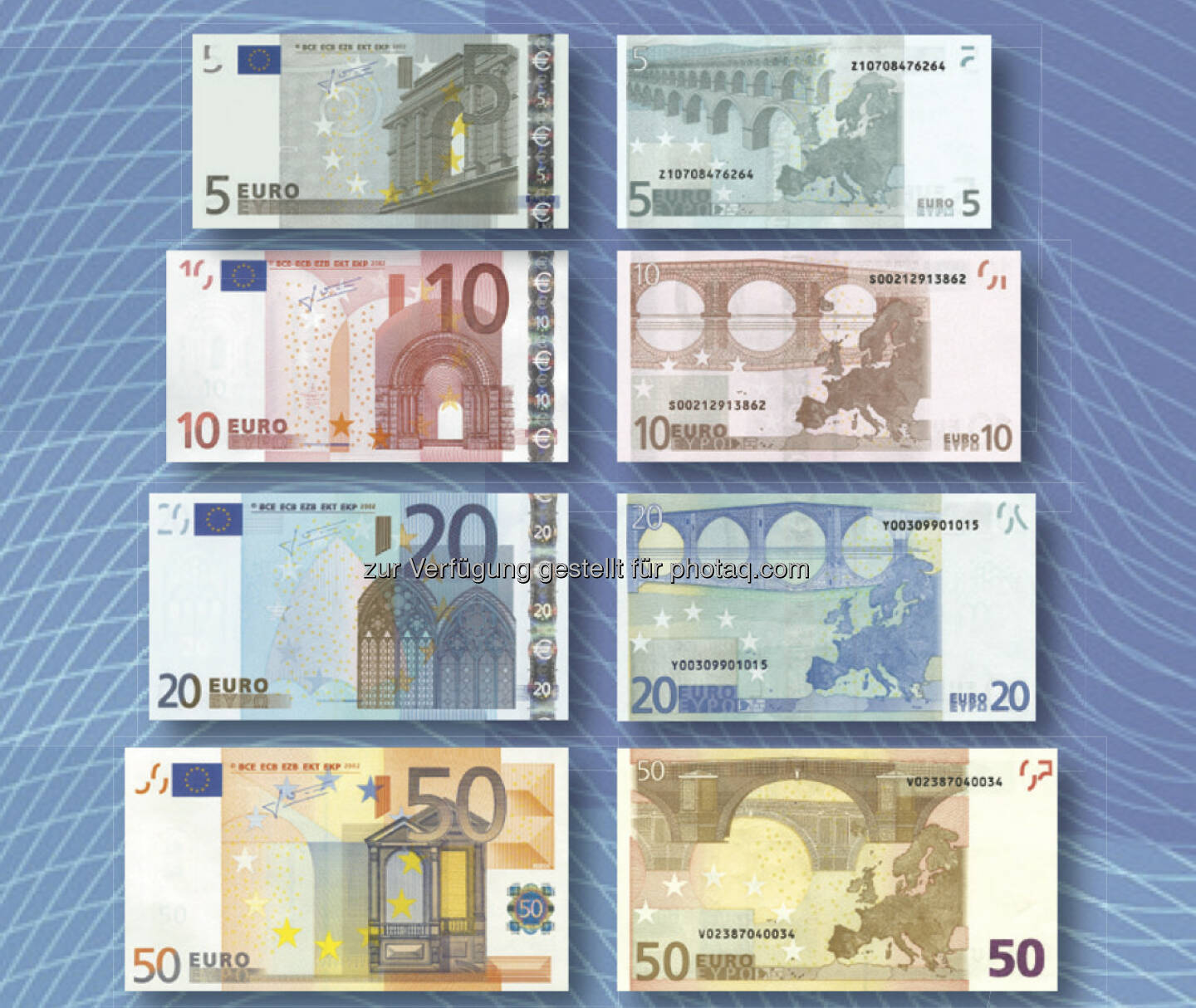 Euro-Banknoten der ersten Serie