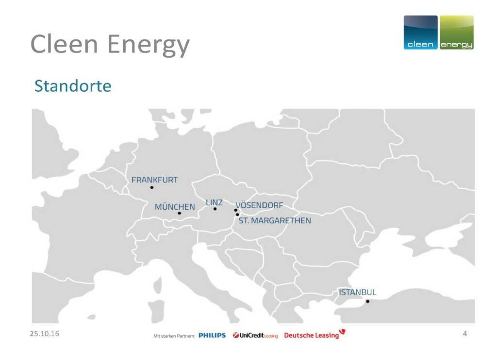 Cleen Energy - Standorte (25.10.2016) 